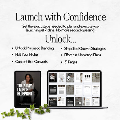 Digital Growth Accelerator Bundle | 7-Day Launch Blueprint | Email Marketing Templates | Instagram Growth Guide | PLR & MRR