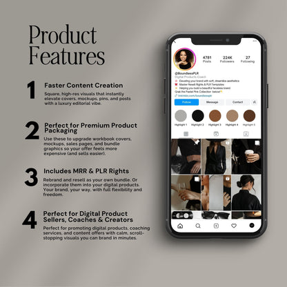 Dark & Moody AI Stock Images | 100 Aesthetic Lifestyle Photos | MRR PLR Digital Products Boundless PLR