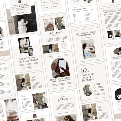 eBook & Guide Template – Canva Editable with MRR & PLR Resell Rights (24 Pages + Bonuses) Boundless PLR