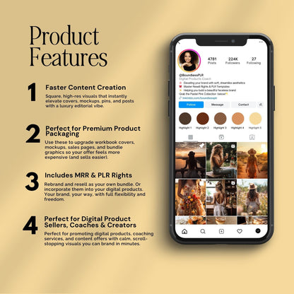 Golden Sunset AI Stock Images | 102 Aesthetic Lifestyle Photos | Canva | MRR PLR Digital Products Boundless PLR