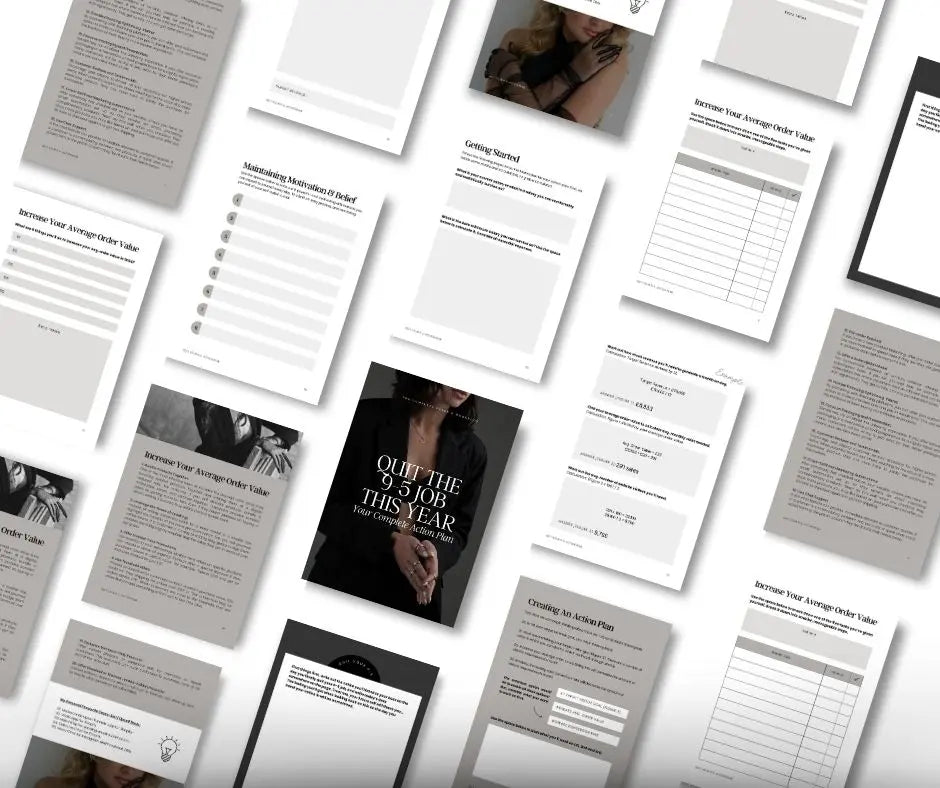Quit 9-5 Action Ebook: Canva Editable Guide with PLR + MRR Rights Boundless PLR