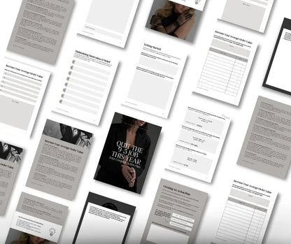 Quit 9-5 Action Ebook: Canva Editable Guide with PLR + MRR Rights Boundless PLR