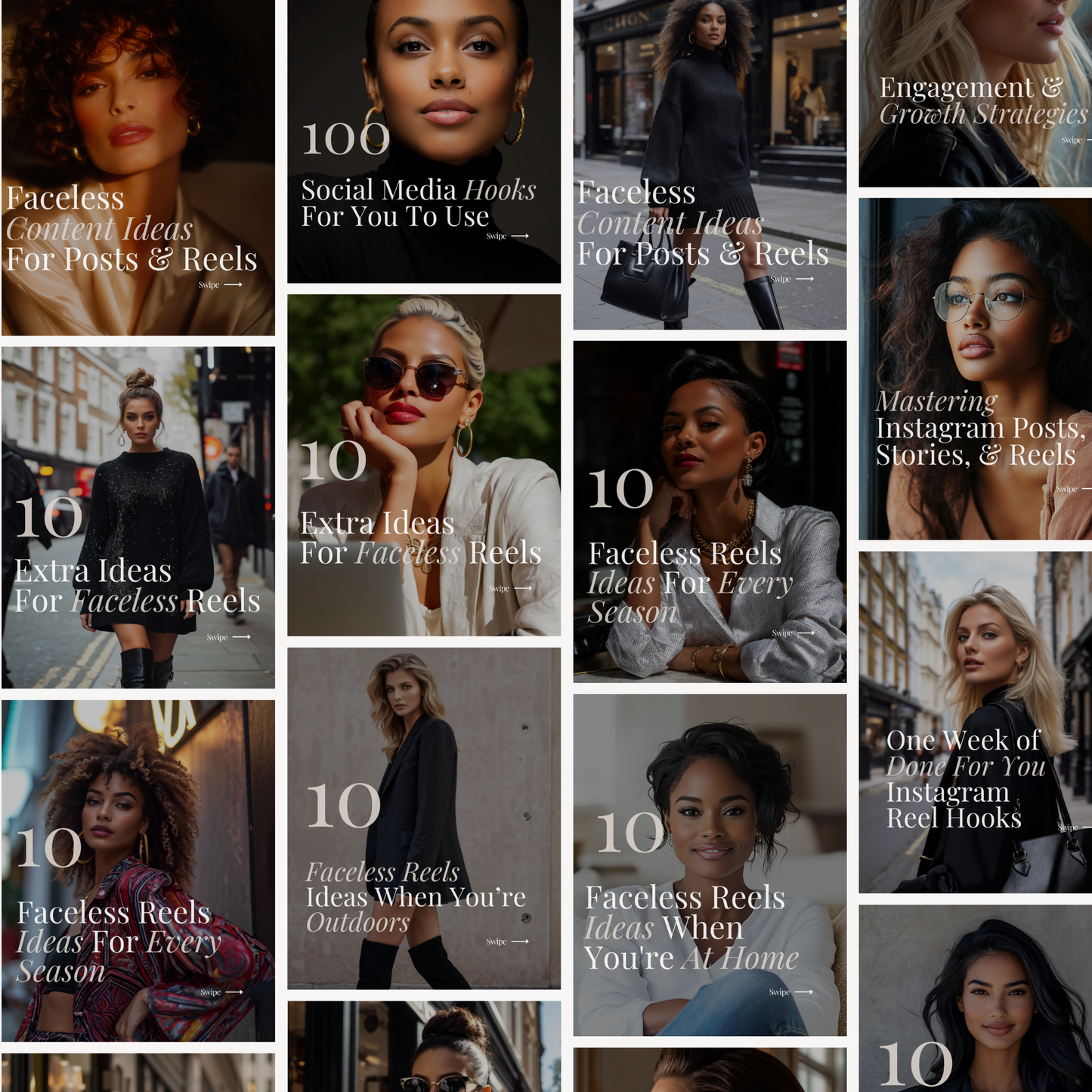 30 Days of Digital Marketing Canva Carousels — Editable Templates with PLR + MRR Boundless PLR