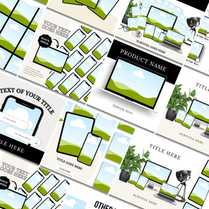 171 Canva Mockup Templates for Digital Products | PLR + MRR Bundle for Etsy & Shopify Sellers Boundless PLR
