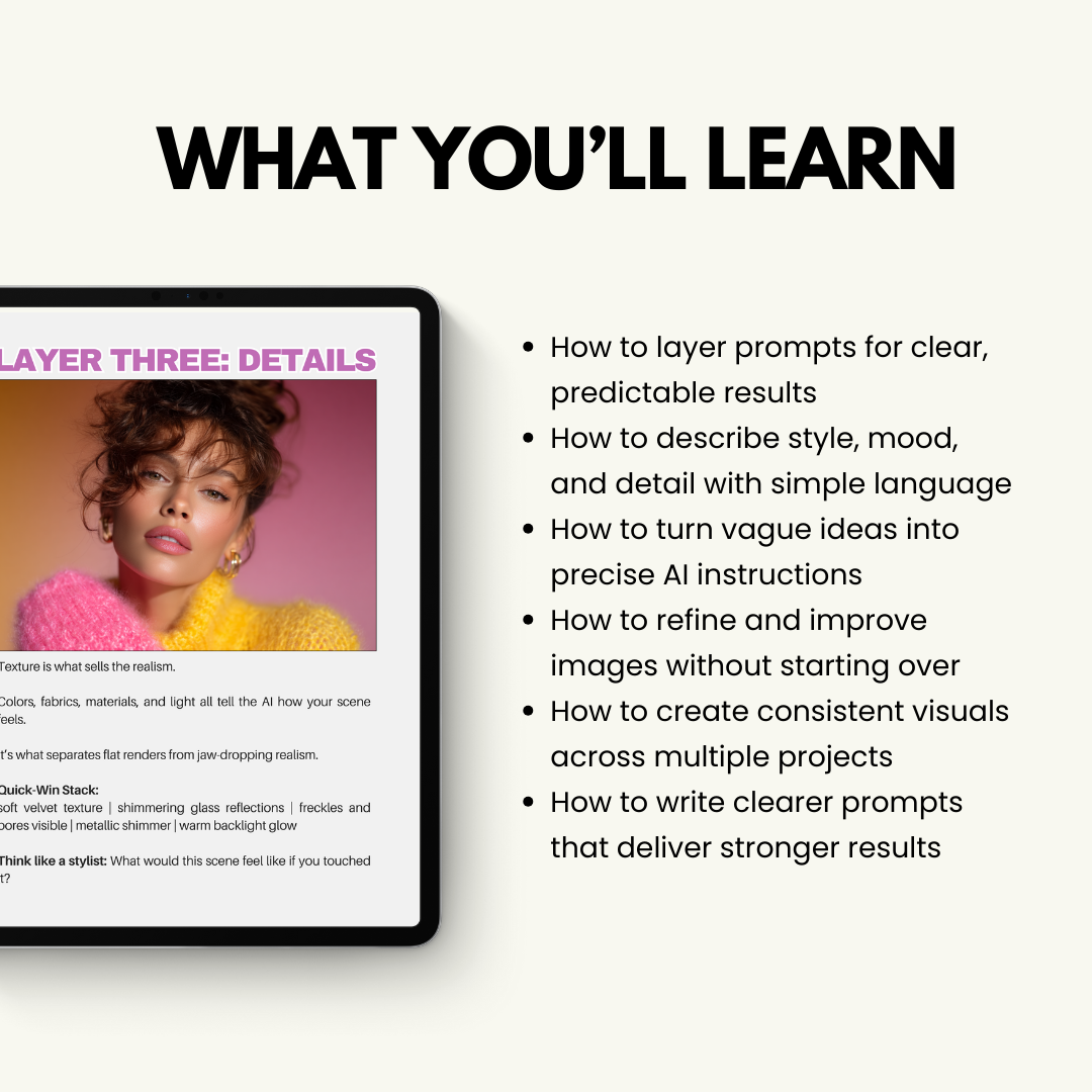 Prompt Stacking Secrets — MidJourney Beginner’s Prompt Guide | Canva Editable | PLR + MRR Boundless PLR