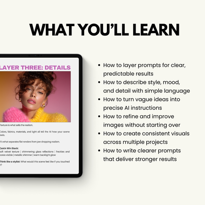 Prompt Stacking Secrets — MidJourney Beginner’s Prompt Guide | Canva Editable | PLR + MRR Boundless PLR