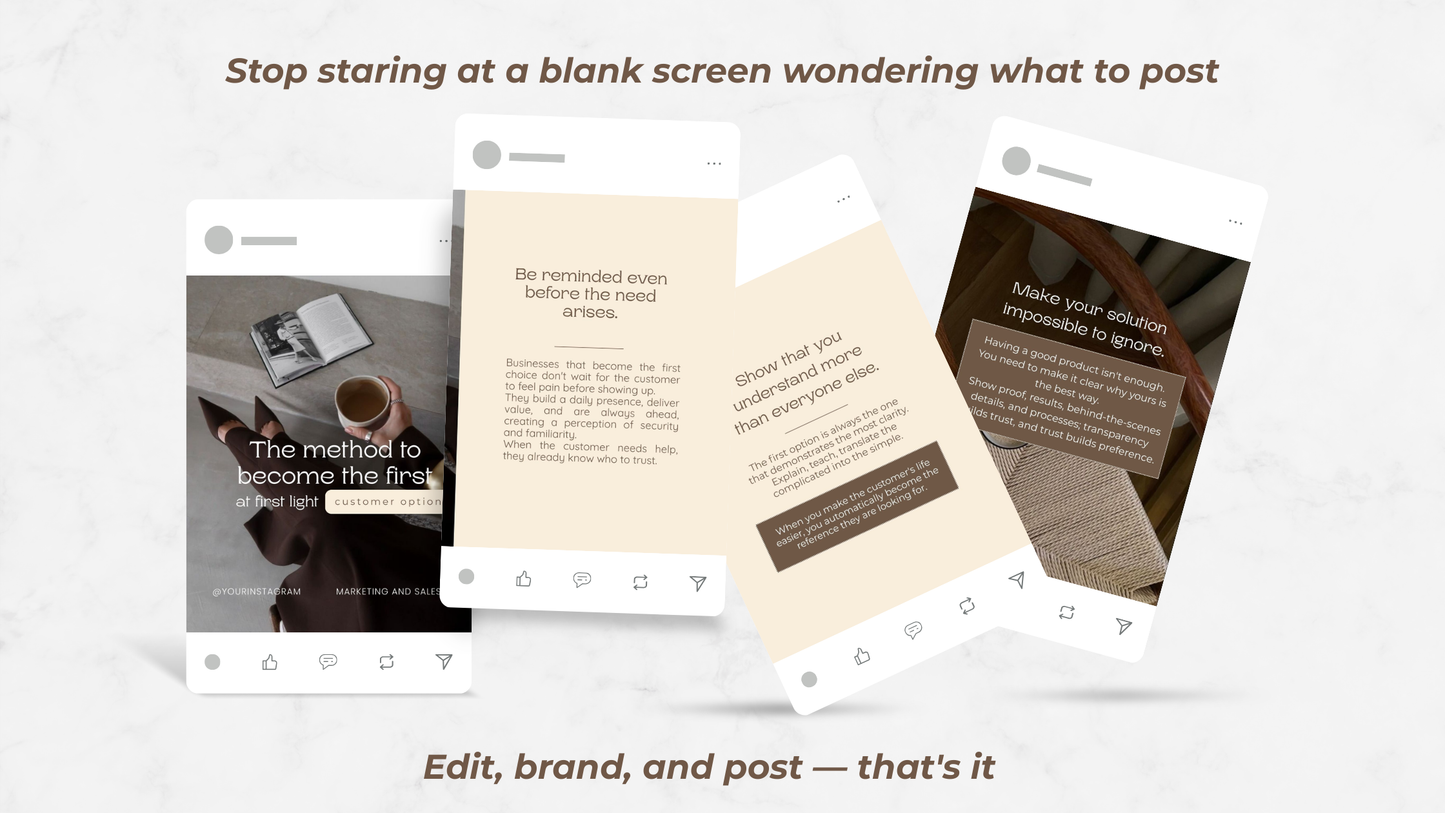 PLR Canva Carousel Templates — Authority Marketing Carousel Bundle | 10 Pre-Written Social Media Templates with MRR Resell Rights Boundless PLR