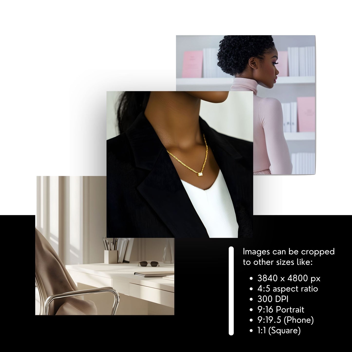 Melanin Woman CEO Stock Photo Collection – 400 Stylish & Elegant Images | PLR Stock Images | MRR & PLR Resell Rights