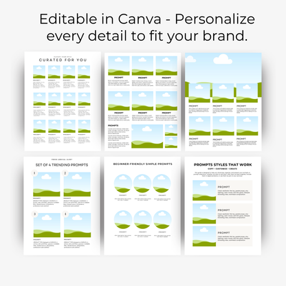 Prompt Guide Template – Canva Editable + Private Label Rights (PLR) & Master Resell Rights (MRR) Boundless PLR