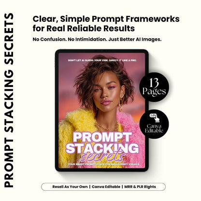 Midjourney Prompt Guide + Tutorial Bundle (MRR + PLR) | Hyperreal + Motion