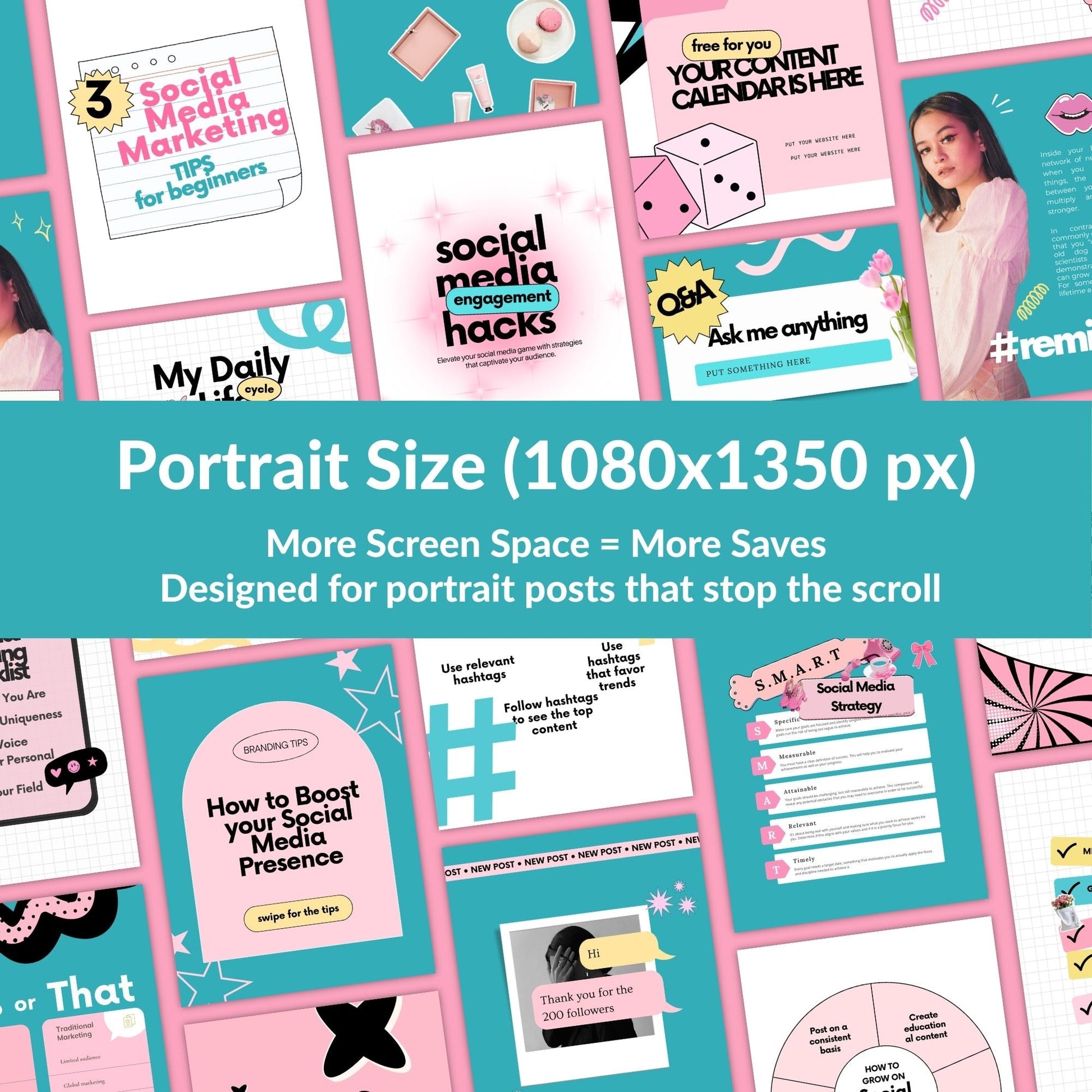 Social Media Management Templates | 60 Editable Canva Instagram Posts | MRR & PLR Resell Rights Boundless PLR