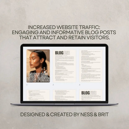 Glow Lab Blog Posts – Canva Editable Content Pack with PLR & MRR Resell Rights Boundless PLR