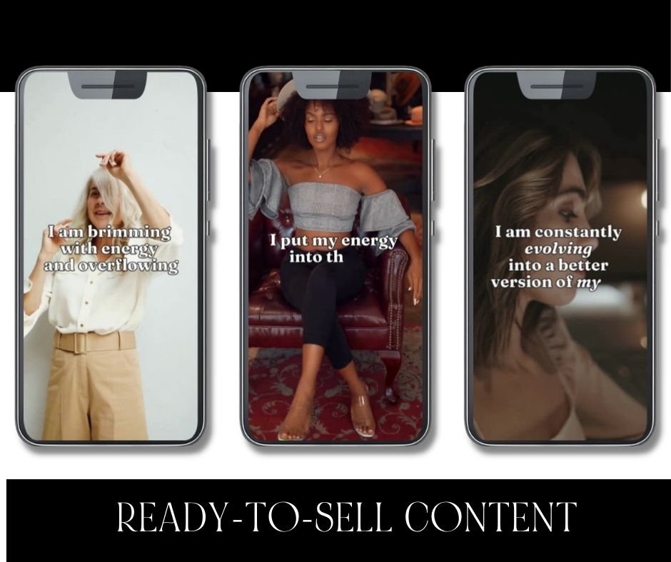 30 Affirmation Reels for Positive Change – Editable Canva Templates with MRR & PLR Resell Rights - Boundless PLR