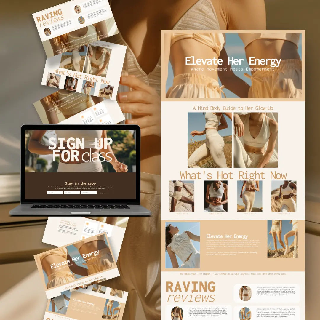 Systeme.io Templates, PLR/MRR Systeme.io Funnel Template + Faceless Fitness AI Stock Image Bonus Boundless PLR