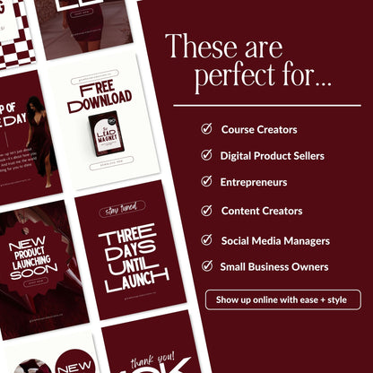 Canva Instagram Templates – Radiant Confidence Pack (50 Templates, MRR + PLR)