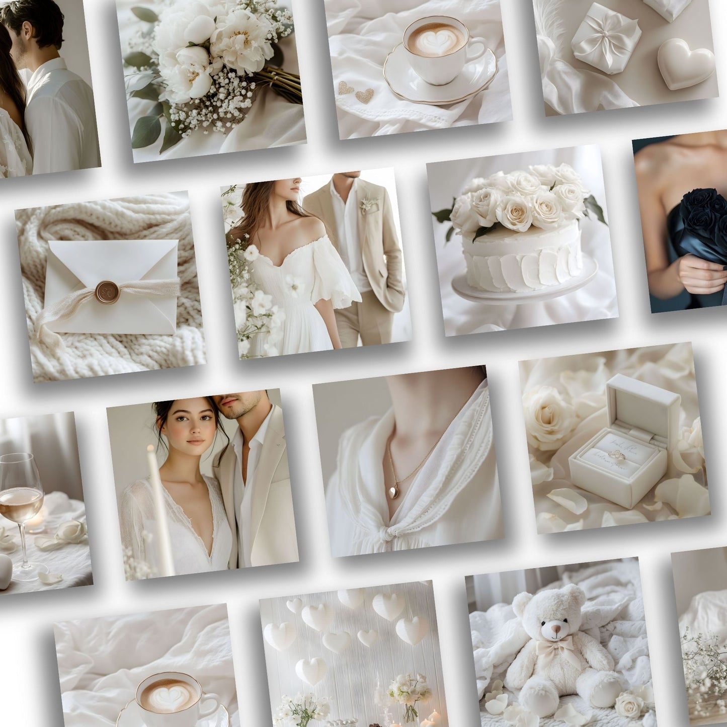 Valentine Stock Photos (100) | Ivory Romance Image Bundle | Canva | MRR + PLR Boundless PLR