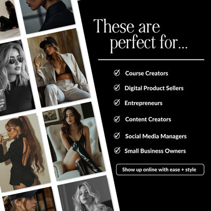 260 Luxe Dark Aesthetic Stock Photos with PLR & MRR Rights | Instant Download