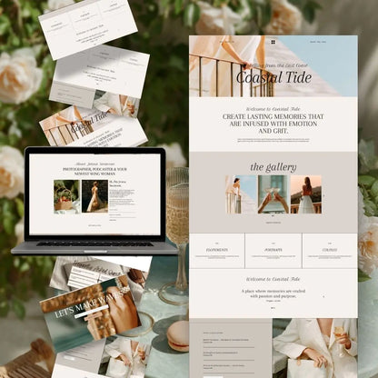 French Bloom Systeme.io Funnel – 1-Page Sales Funnel with MRR & PLR + Canva Mockups Boundless PLR