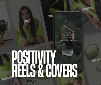 Positivity Pop Social Media Bundle | Canva Templates with PLR + MRR Rights Boundless PLR