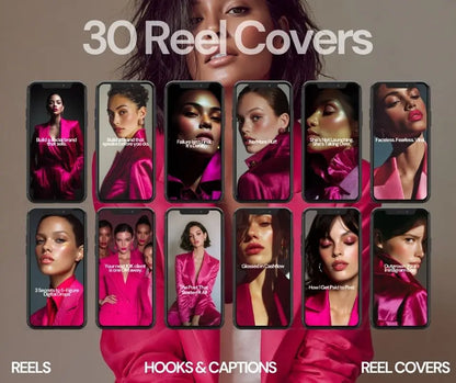 Viral Reels & Captions Pack – Volume 1 (Editable Canva PLR + MRR) Boundless PLR