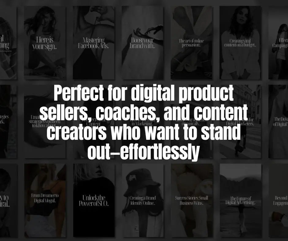 Dark & Modern Instagram Reel Covers – 60+ Canva Templates with MRR & PLR Boundless PLR