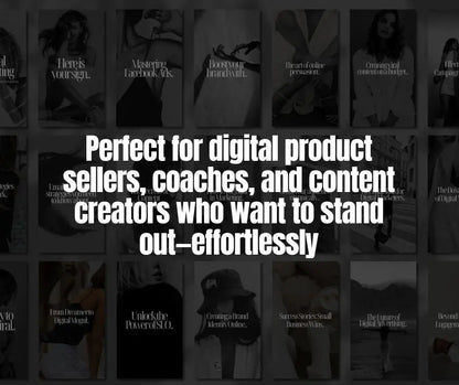 Dark & Modern Instagram Reel Covers – 60+ Canva Templates with MRR & PLR Boundless PLR