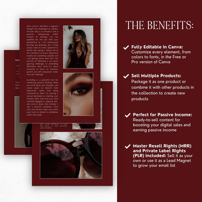 PLR Confidence Ebook | Editable Canva Template with Resell Rights