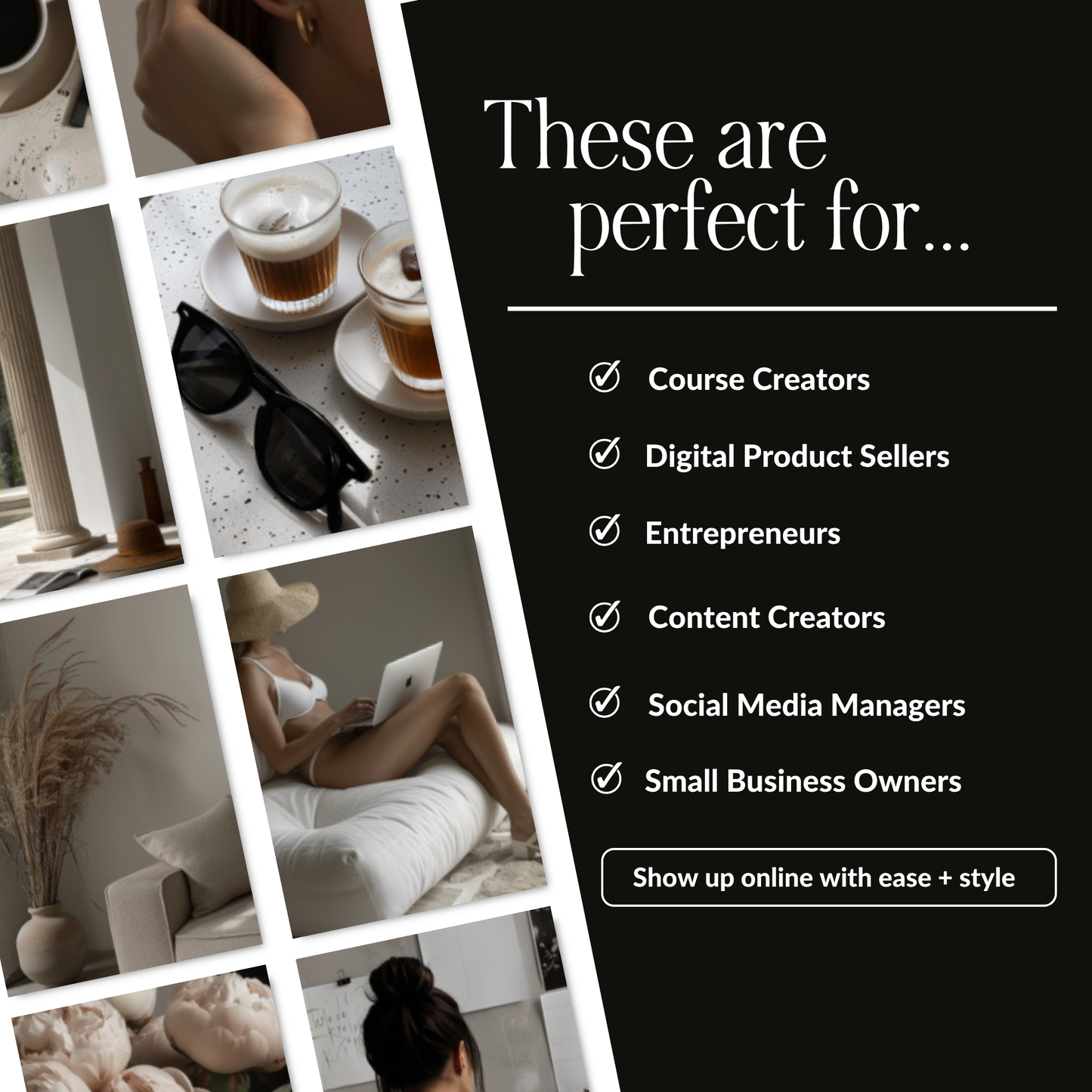 Minimalist Stock Photos Bundle with PLR & MRR Rights | 205 AI Images