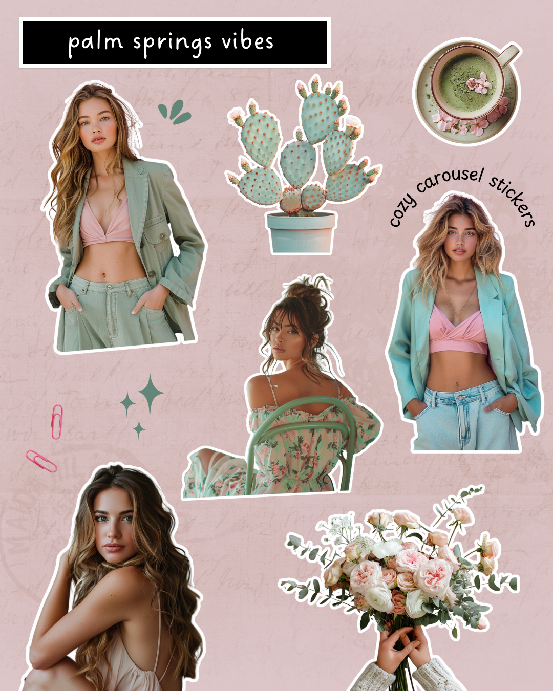 Instagram Scrapbook Carousel Templates (90 Canva Editable) + 400+ Carousel Stickers Bonus | PLR + MRR Rights Boundless PLR