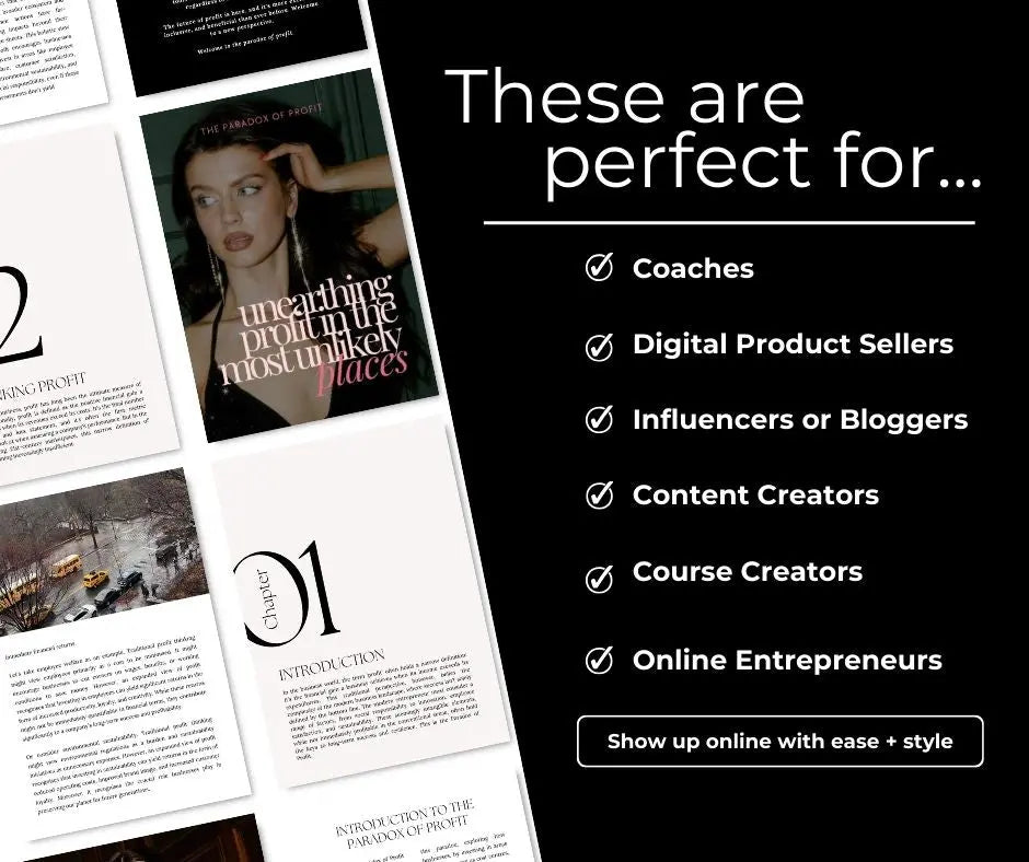 Unearthing Profit eBook — Canva Editable Business Journal with PLR & MRR Rights Boundless PLR