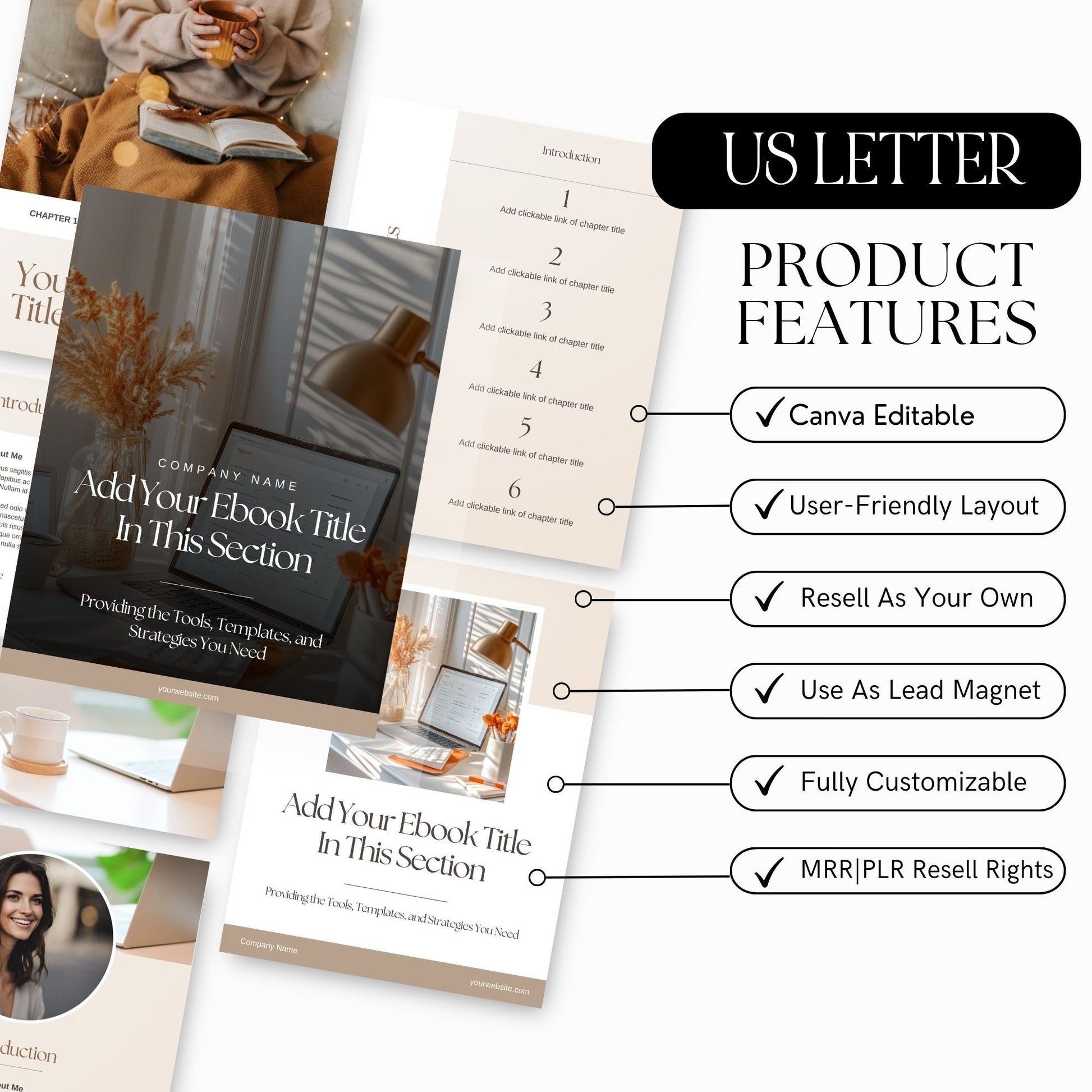 Editable Canva Ebook & Journal Template | PLR & MRR Digital Download Boundless PLR