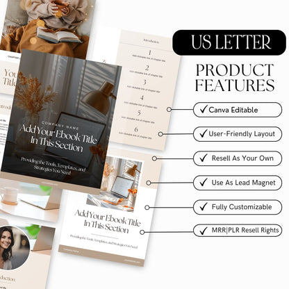 Editable Canva Ebook & Journal Template | PLR & MRR Digital Download Boundless PLR