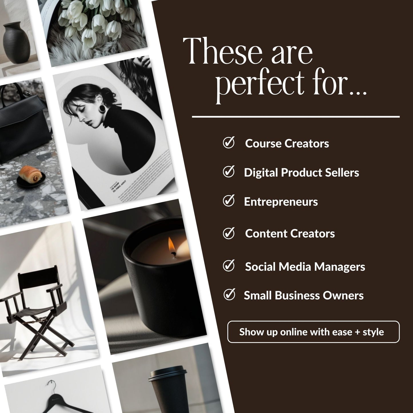 Dark & Moody AI Stock Images | 100 Aesthetic Lifestyle Photos | MRR PLR Digital Products Boundless PLR