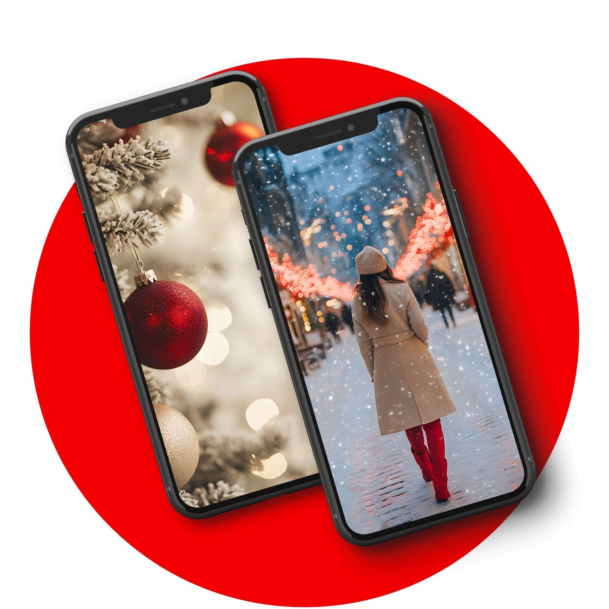 100 Aesthetic Red Christmas Stock Photos | PLR & MRR Digital Bundle - Ai Stock Images - Boundless PLR