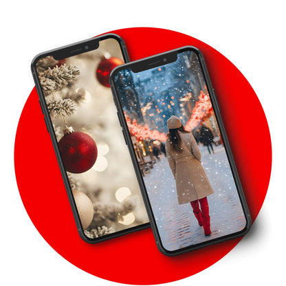 100 Aesthetic Red Christmas Stock Photos | PLR & MRR Digital Bundle - Ai Stock Images - Boundless PLR