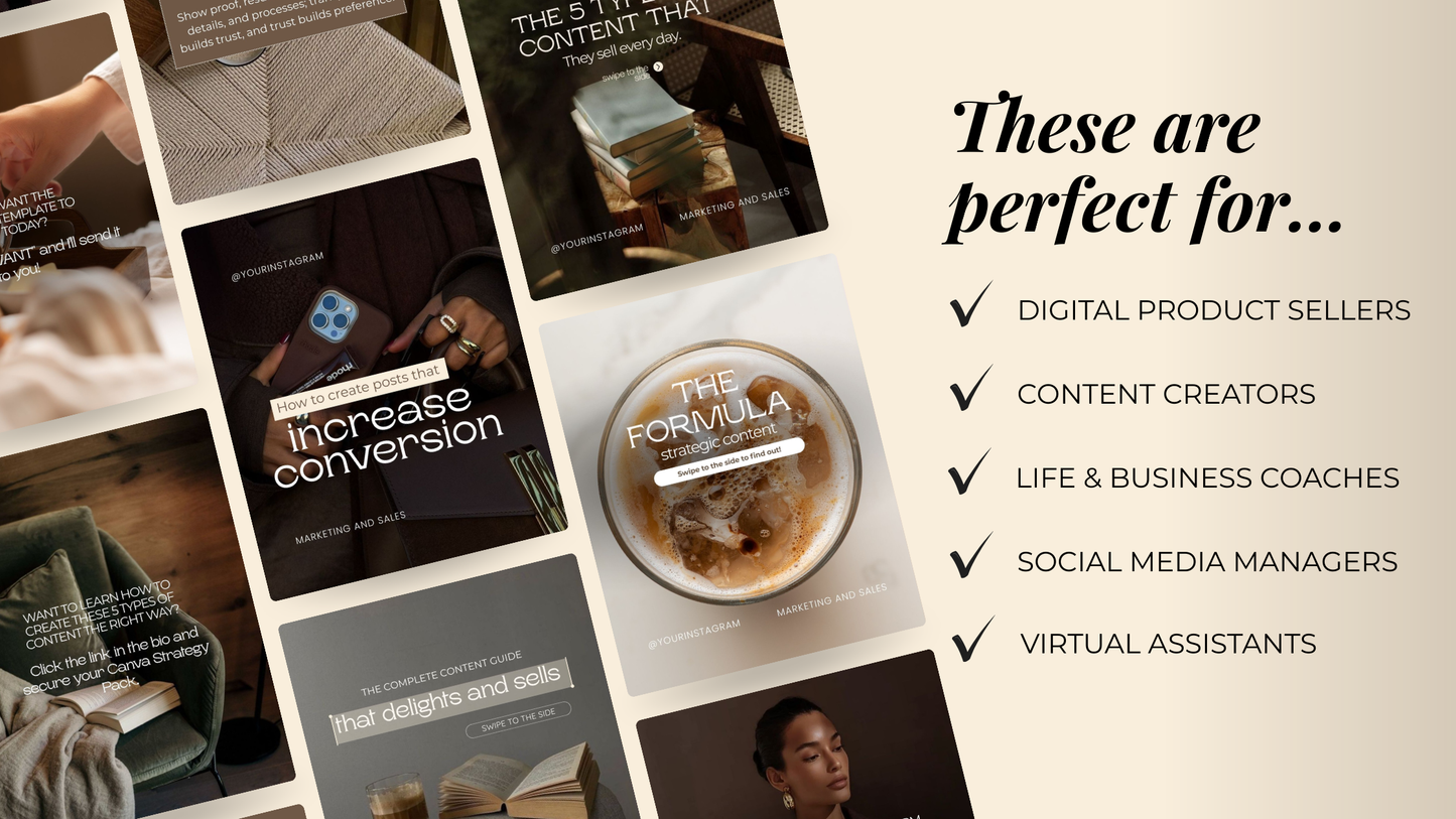 PLR Canva Carousel Templates — Authority Marketing Carousel Bundle | 10 Pre-Written Social Media Templates with MRR Resell Rights Boundless PLR