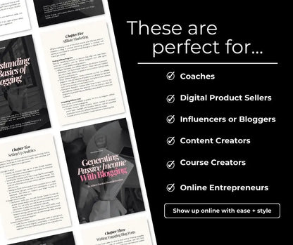 Blogging for Passive Income: Canva Editable Guide with PLR + MRR Rights Boundless PLR