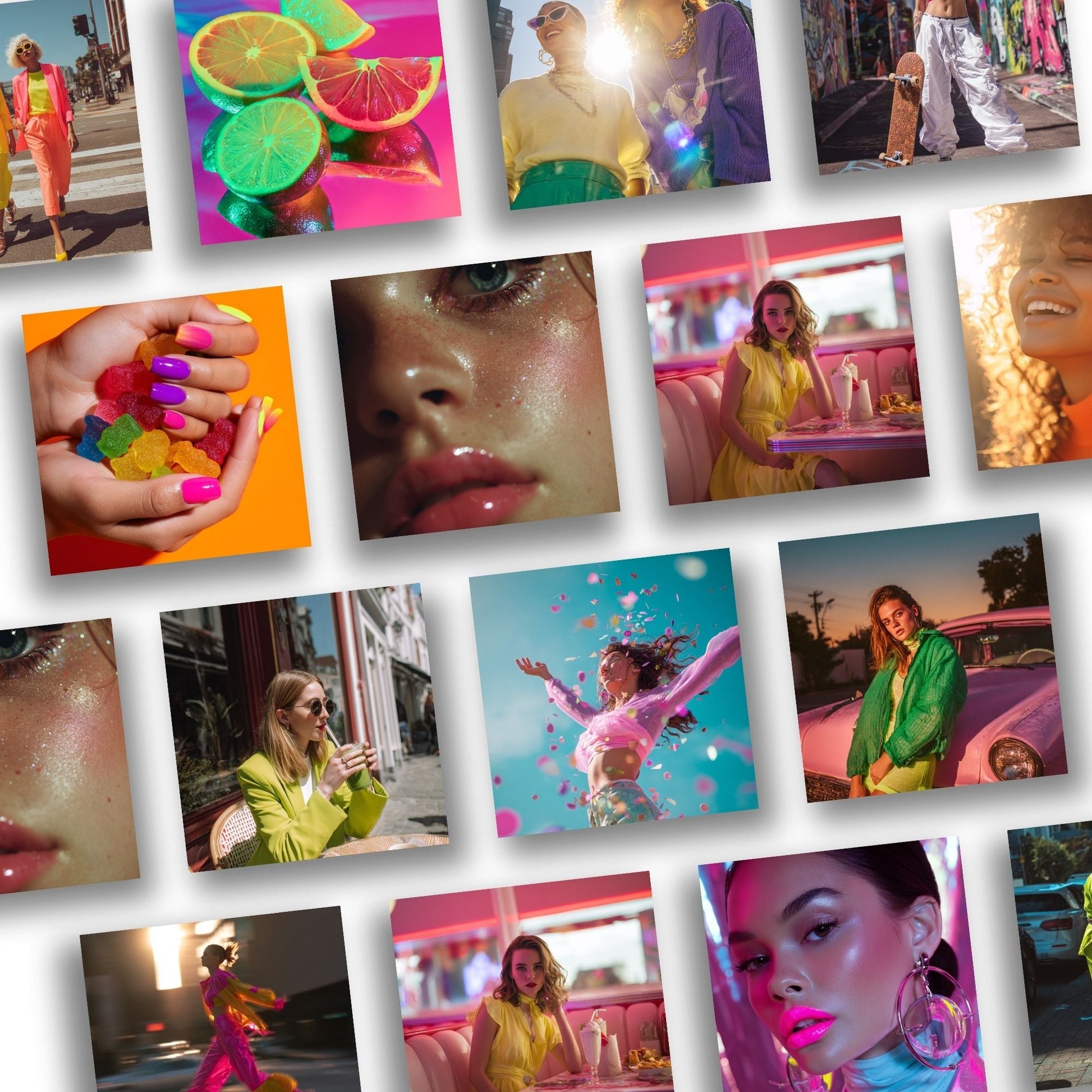 Neon Stock Photos | Editorial Branding Image Bundle (105) | MRR + PLR Boundless PLR