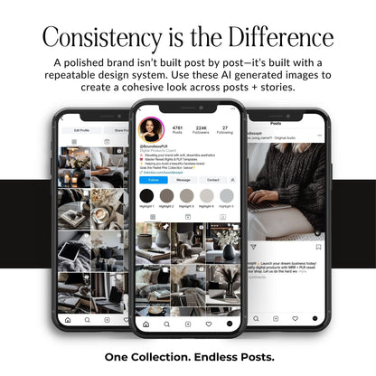Black & Cream Stock Photos | 35 Moody Lifestyle Stock Images | MRR PLR Resell Rights Boundless PLR