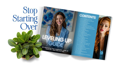 The Leveling Up Guide – Canva Self-Improvement Workbook | PLR & MRR Resell Rights