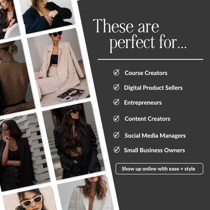120 AI Stock Photos | Boss In A Blazer PLR MRR | Dark Aesthetic Branding Images | Female Entrepreneur Boundless PLR