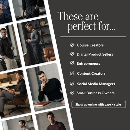 57 Men's Executive Home Office AI Images | Masculine Stock Photos, Work From Home, MRR PLR Resell Rights