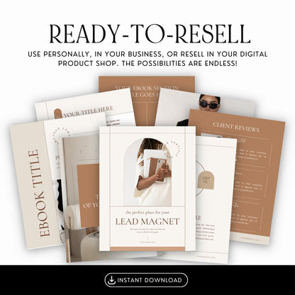 Lead Magnet Template – 33 Page Canva Editable Design with MRR & PLR Resell Rights Boundless PLR