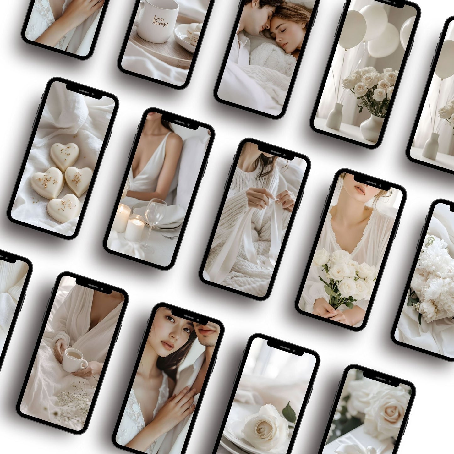 Valentine Stock Photos (100) | Ivory Romance Image Bundle | Canva | MRR + PLR Boundless PLR