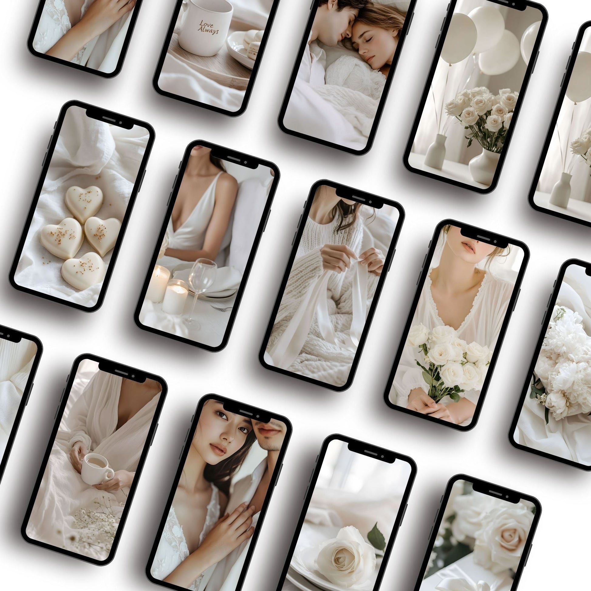 Valentine Stock Photos (100) | Ivory Romance Image Bundle | Canva | MRR + PLR Boundless PLR