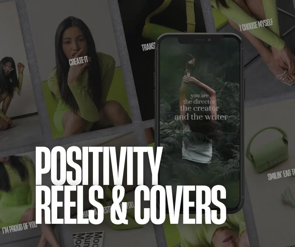Positivity Reels & Covers – Editable Canva Templates for Viral, Uplifting Short-Form Content (PLR & MRR Included) Boundless PLR