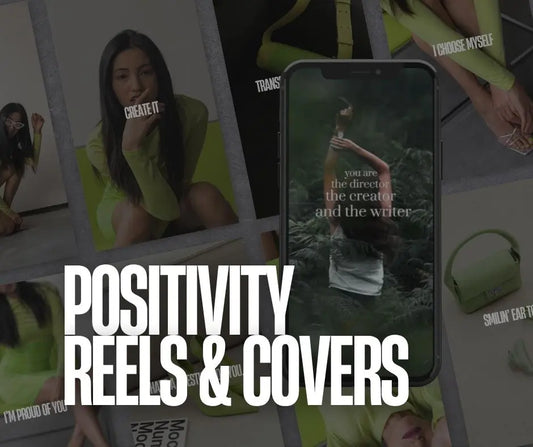 Positivity Reels & Covers – Editable Canva Templates for Viral, Uplifting Short-Form Content (PLR & MRR Included) Boundless PLR