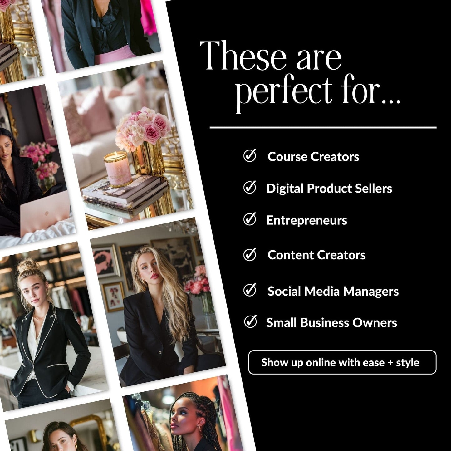 AI Stock Photos | Boss Aesthetic Images in 3 Sizes | MRR & PLR Resell Rights Boundless PLR