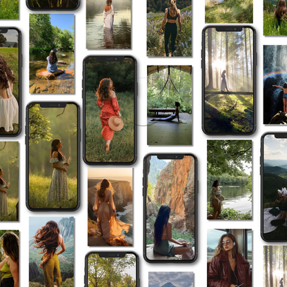 Nature Aesthetic Reels Bundle (101) + Story Videos & Images | Outdoors and Flowers | PLR + MRR