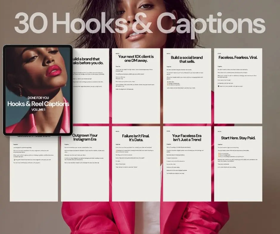 Viral Reels & Captions Pack – Volume 1 (Editable Canva PLR + MRR) Boundless PLR